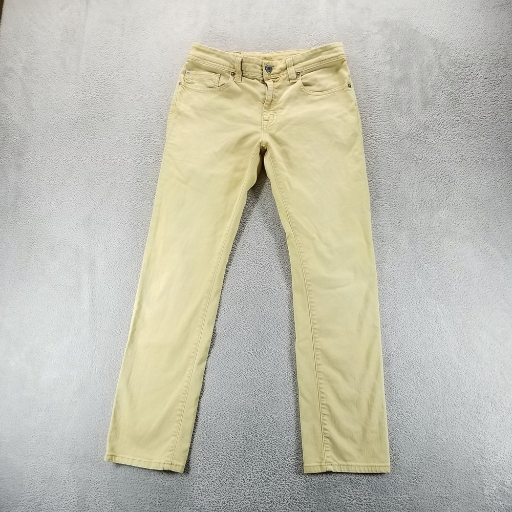 Fidelity Jeans‎ Mens 30x30 Yellow Jimmy Slim Straight Stretch Comfort